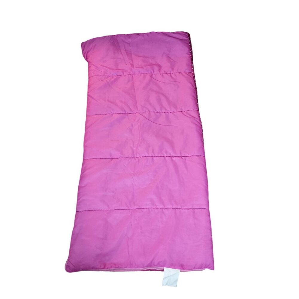 Hello Kitty Sanrio Sleeping Bag 56 X 28 Pink Polka Dot Trim 2014 Sleepover Campi - Picture 2 of 8